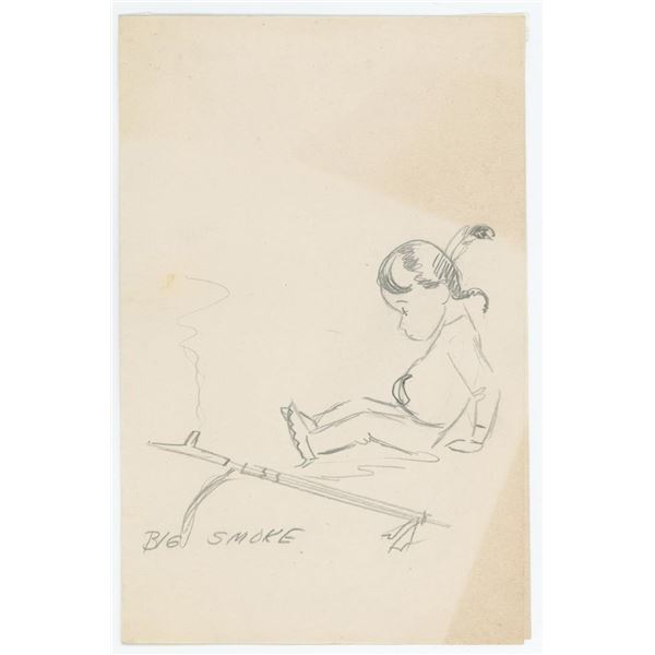Ace Powell Little Indian Drawing