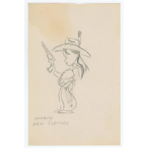 Ace Powell Little Indian Drawing