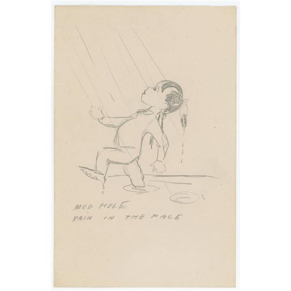 Ace Powell Little Indian Drawing