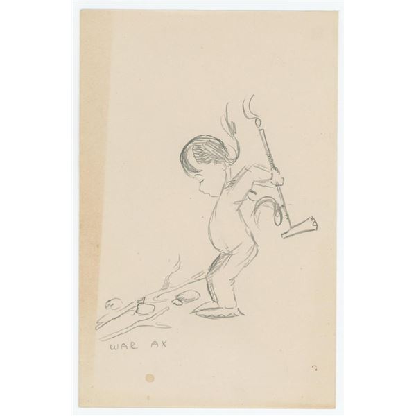 Ace Powell Little Indian Drawing