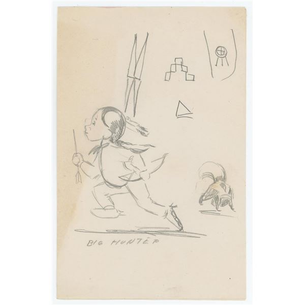 Ace Powell Little Indian Drawing