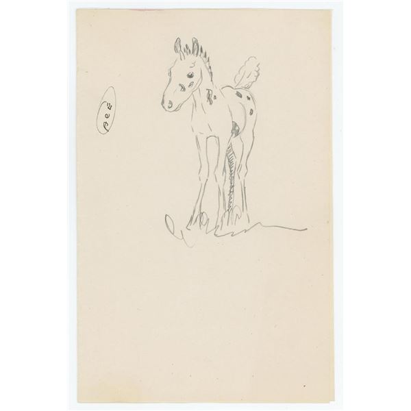 Ace Powell Little War Pony Drawing