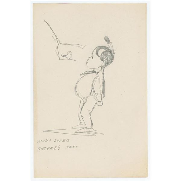 Ace Powell Little Indian Drawing