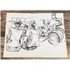 Image 1 : Janet Elizabeth Turner Cattle Auction Sketch
