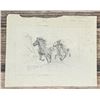 Image 1 : Byron Wolfe Indian Lassoing a Horse Drawing