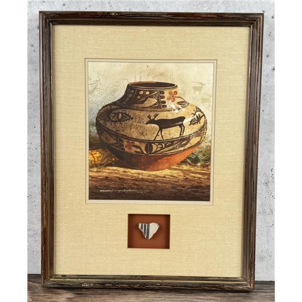 Michael McCullough Zia Gouache Painting