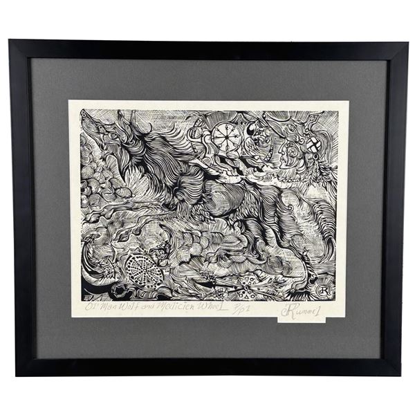 Jay Rummel Missoula Montana Woodblock Print