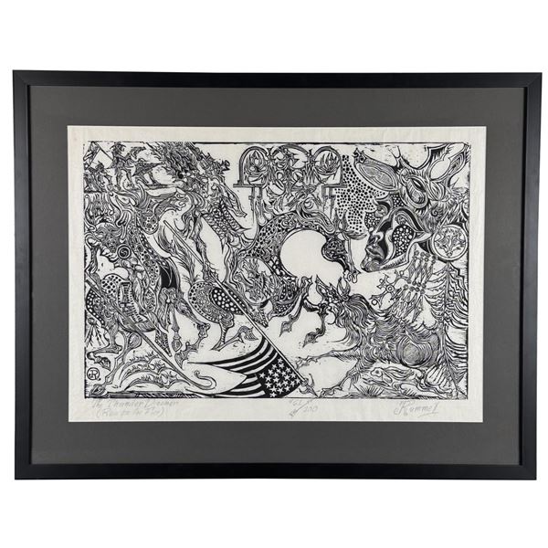 Jay Rummel Missoula Montana Woodblock Print