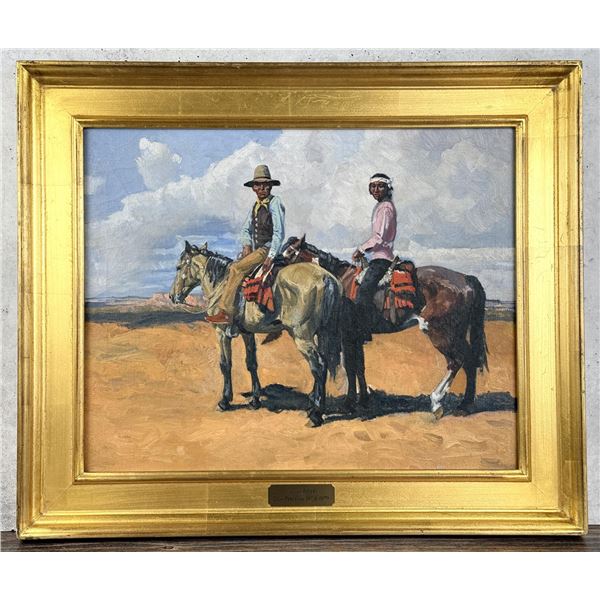 Don Louis Perceval Navajo Riders Painting