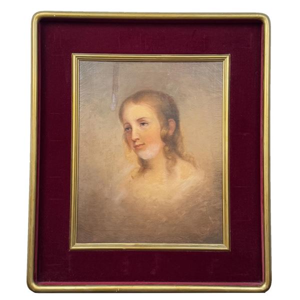 Thomas Sully Flora Hill Portrait Painting