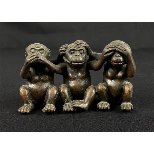 Austrian Vienna Bronze Evil Monkeys