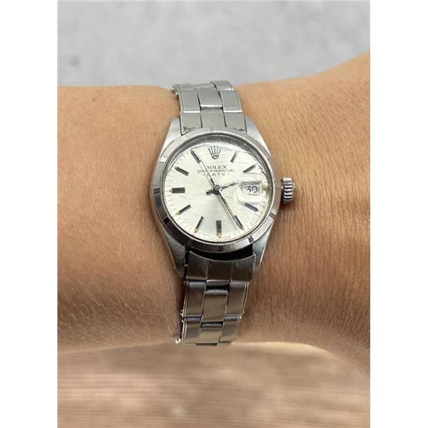 Rolex Ladies Stainless Steel Oysterdate Watch 6919