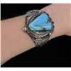 Image 1 : Navajo Sterling Silver Turquoise Bracelet