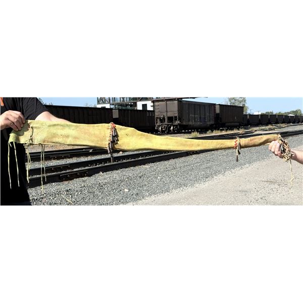 Sioux Native American Ochre Painted Gun Scabbard