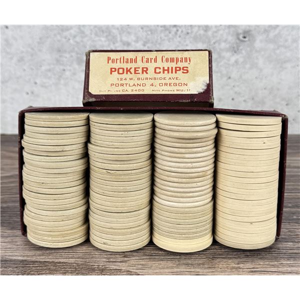 Antique Montana Saloon Clay Poker Chips