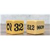 Image 3 : Yellow Bakelite Backgammon Doubling Dice