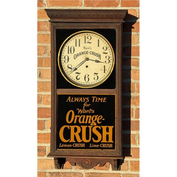 Ward's Orange Crush Soda Advertising Clock