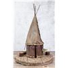 Image 1 : Folk Art Native American Indian Tipi Birdhouse