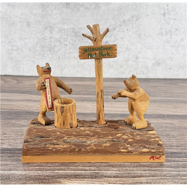 Robert Wuthrich Yellowstone National Park Carving