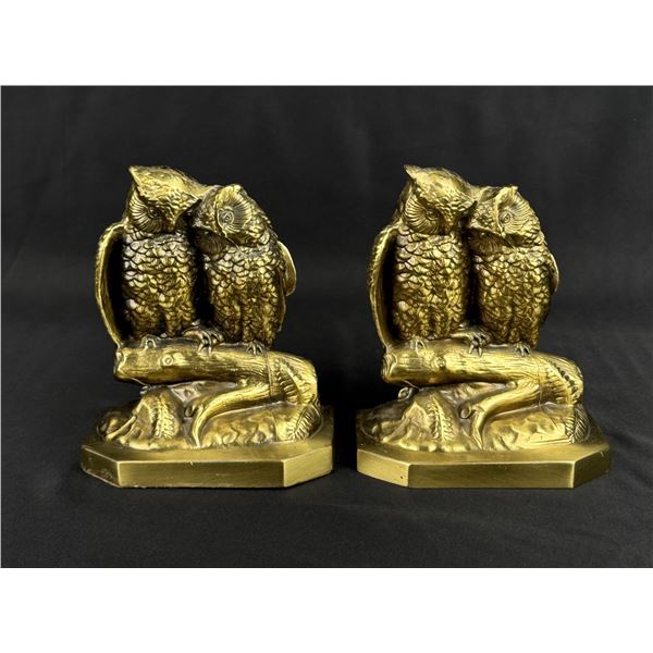 Jennings Bros Daniel French Owl Bookends