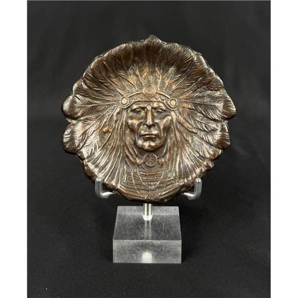 K&O Native American Indian Chief Pin Tray