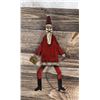 Image 3 : Folk Art Metal Jumping Santa Pull String Toy