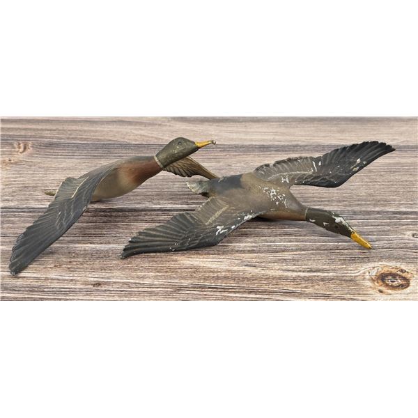 Aluminum Ducks in Flight Wall Sculpture