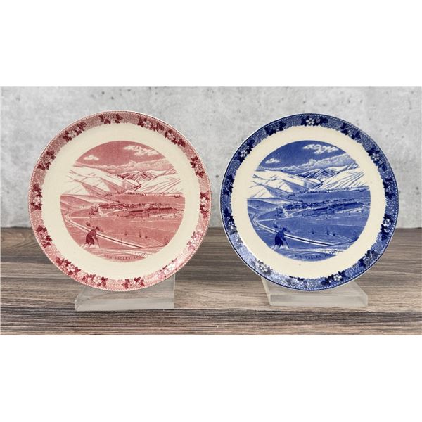 Adams Staffordshire Sun Valley Idaho Plates