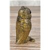Image 2 : Arts & Crafts Gilt Vienna Bronze Owl Inkwell
