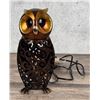 Image 2 : Pierced Metal Owl Desk Lamp