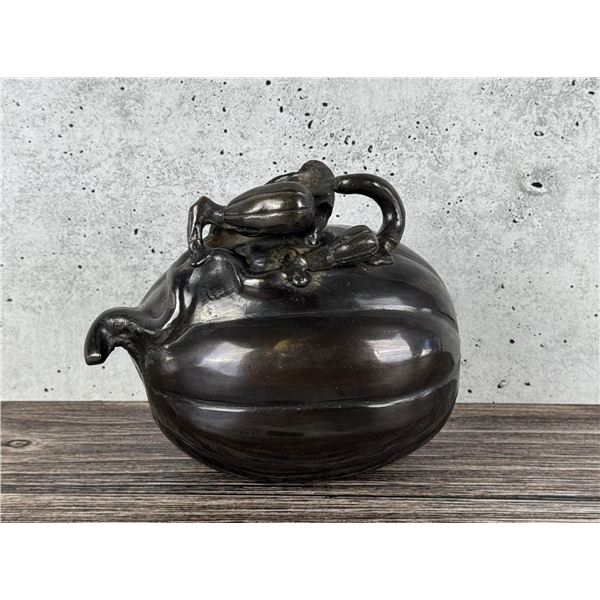 Mid Century Brass Pumpkin Paperweight