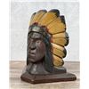Image 3 : Folk Art Native American Indian Chief Carving