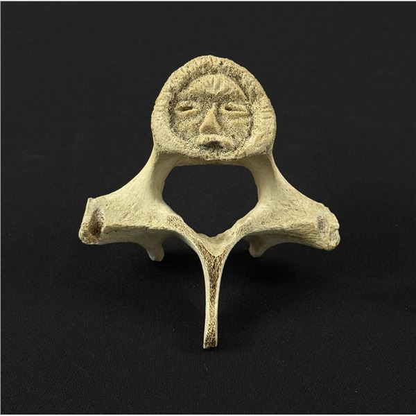 Alaskan Inuit Eskimo Whalebone Vertebrae Carving