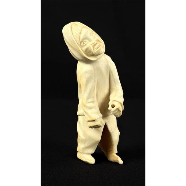 Greenland Inuit Eskimo Whale Tooth Carving