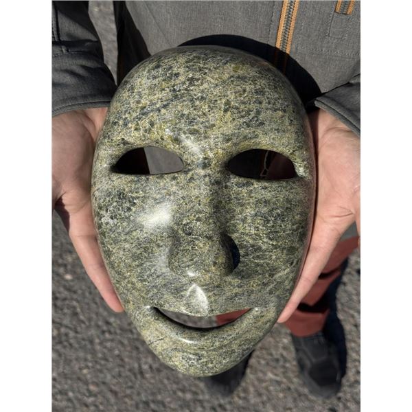 Kooyoo Peter Inuit Eskimo Carved Serpentine Mask