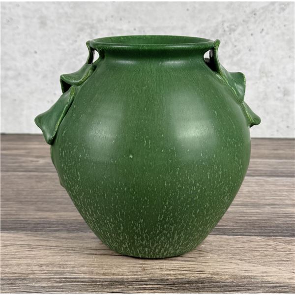 Scott Draves Door Pottery Matte Green Vase