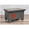Image 2 : Folk Art Miniature Heart Blanket Chest