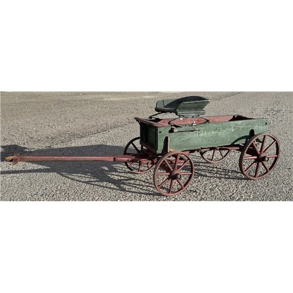 Salesman Sample Child Toy Size Buckboard Wagon