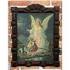 Antique Folk Art Tramp Art Picture Frame