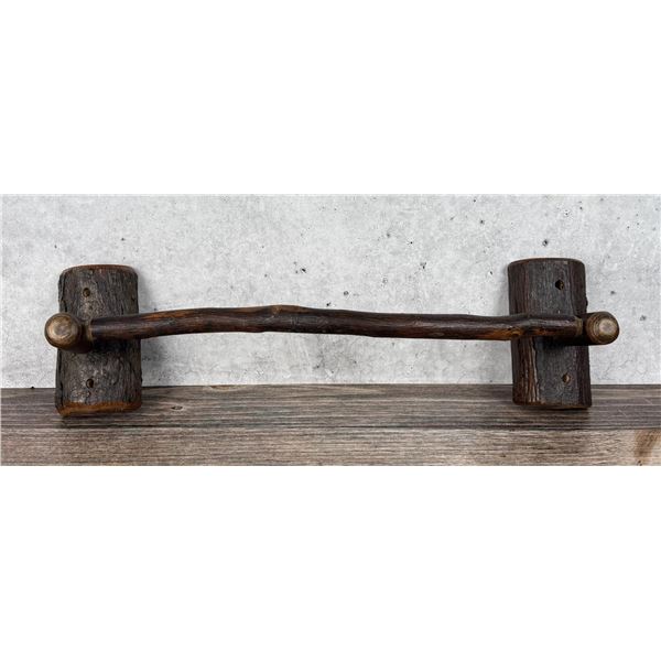 Rustic Old Hickory Towel Rack Bar