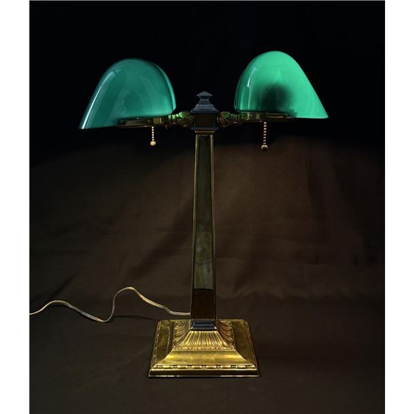 Emeralite Double Student Bankers Partner Desk Lamp