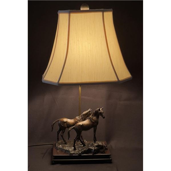 Bronze Horse Lamp