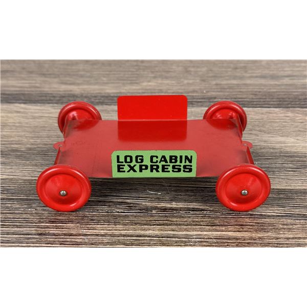 Log Cabin Express Syrup Tin Pull Toy