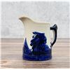 Image 1 : Blue White Yellowware Old Sleepy Eye Pitcher