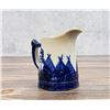 Image 2 : Blue White Yellowware Old Sleepy Eye Pitcher