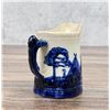 Image 3 : Blue White Yellowware Old Sleepy Eye Pitcher