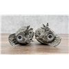 Image 4 : Vagabond House Pewter Owl Salt & Pepper Shakers
