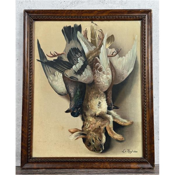 Henri LeRoy Hanging Game Lithograph