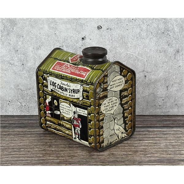 Towle's Log Cabin Syrup Tin