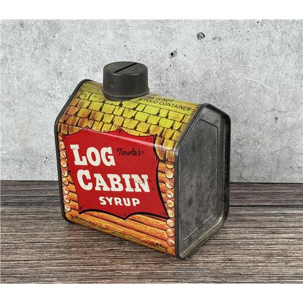 Towle's Log Cabin Syrup Tin Bank